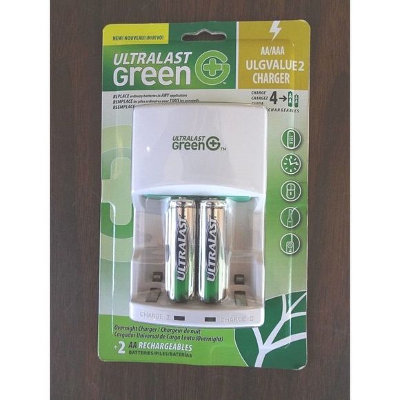 New Ultralast Green ULGVALUE2 Charger AA batteries - Picture 1 of 6